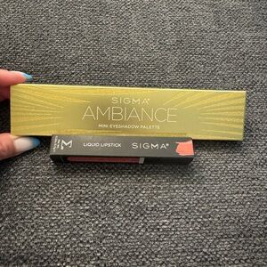 Sigma Beauty Ambiance Mini Eyeshadow Palette and Liquid Lipstick Set